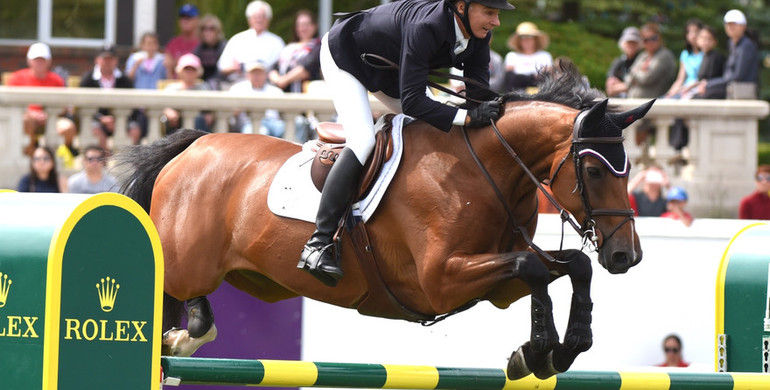 Mario Deslauriers, Andrew Welles, Rowan Willis, Richard Spooner, Tiffany Foster and Quentin Judge – all winners at Spruce Meadows ‘Pan American’