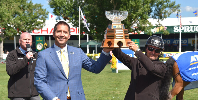 Eric Lamaze wins the 2018 ATCO Queen Elizabeth II Cup at CSI5* Spruce Meadows 'North American'