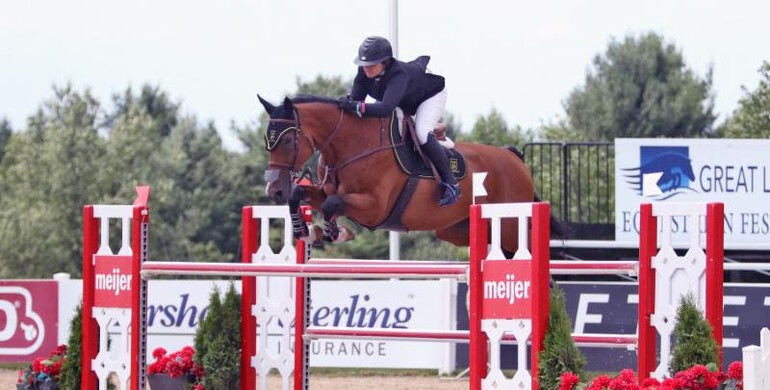 Tori Colvin and Zambia Mystic Rose jump clear to win $35,000 NetJets Welcome Stake CSI2* at Great Lakes Equestrian Festival