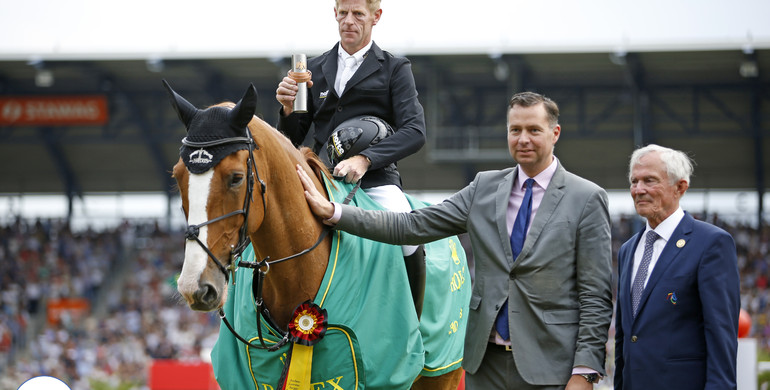 Marcus Ehning awarded as best jumping athlete at CHIO Aachen