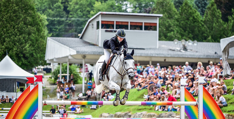 Samantha Kasowitz and Charlie first in the Modified Grand Prix