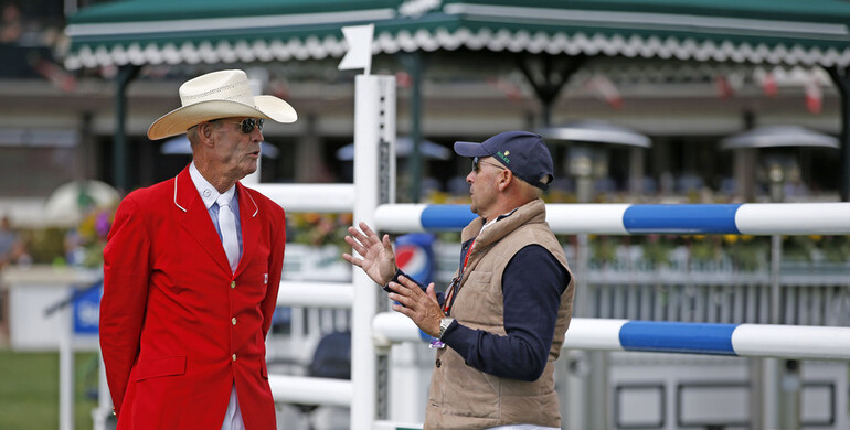 Images |  Two living legends walking the course at the Spruce Meadows Masters