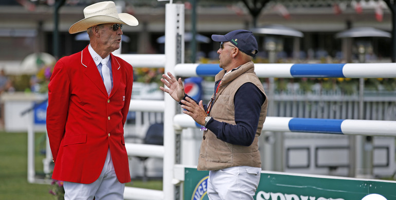 Images |  Two living legends walking the course at the Spruce Meadows Masters