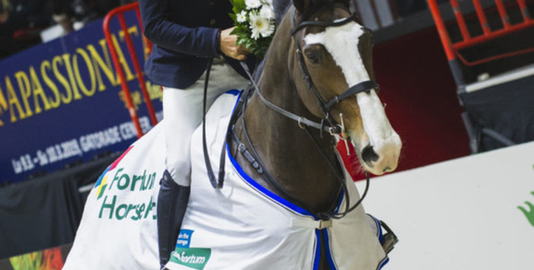 Steve Guerdat with Friday's biggest win at Helsinki International Horse Show