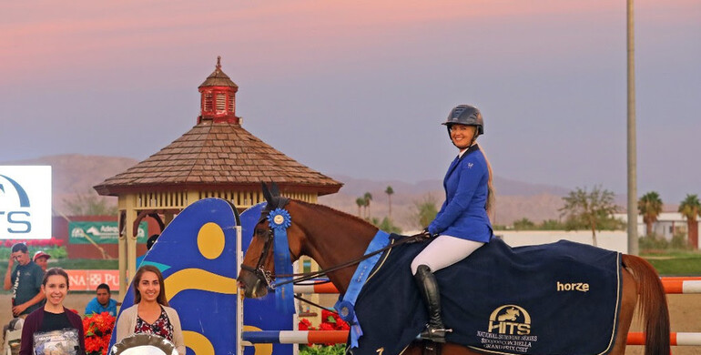 Ashlee Bond and Chela LS take home the blue ribbon in the CSI3* $100,000 Coachella Grand Prix