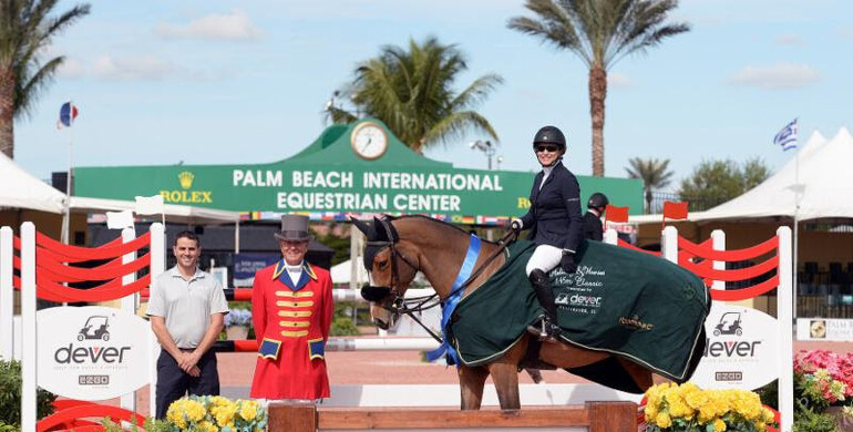 Margie Engle dashes to first in Dever Golf Cars 1.45m Classic