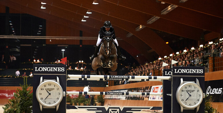 Gudrun Patteet crowned the winner in the Longines Grand Prix of A Coruña