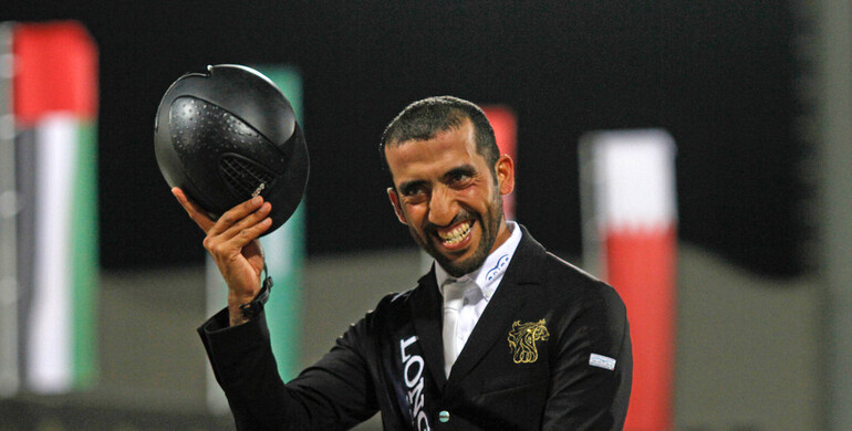 Abdullah Mohd Al Marri wins the CSI4* Longines & Al Shira'aa Grand Prix in Abu Dhabi