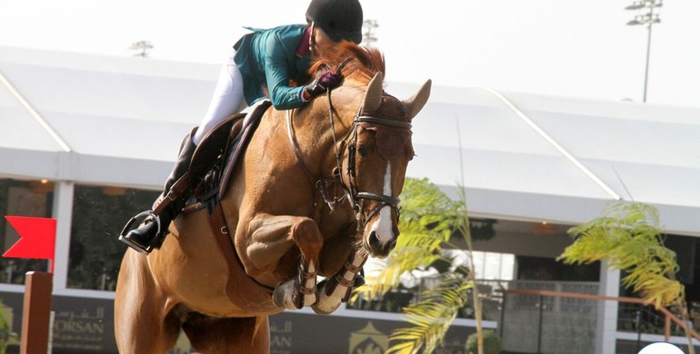 The horses and riders for CSI5*-W Dubai