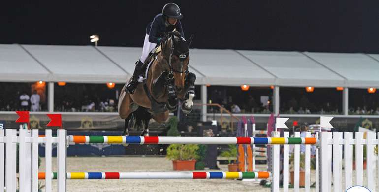 Janika Sprunger wins the Emirates Airline Dubai World Cup Grand Prix