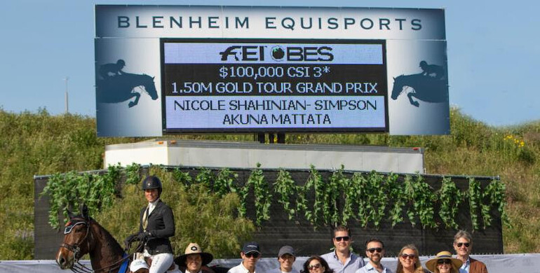 Shahinian-Simpson wins the 1.50m Gold Tour Grand Prix at San Juan Capistrano