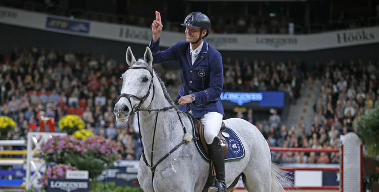 Home hero Peder Fredricsson heats up Scandinavium with a win in round two of the Longines FEI World Cup Final