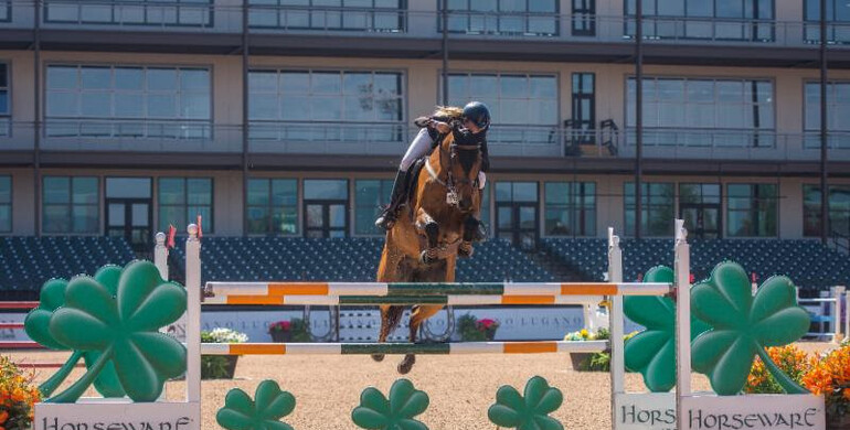 Kristen Vanderveen and Bull Run's Prince of Peace sweep the Horseware Ireland Welcome Stake