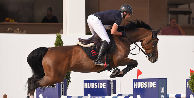 Gonzalo Añon Suarez wins Saturday's 1.50m class at Hubside Jumping
