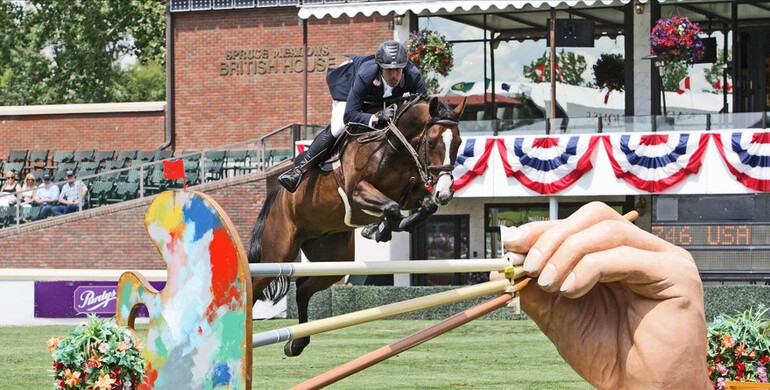 Andrew Kocher wins by 1/100th of a second at Spruce Meadows