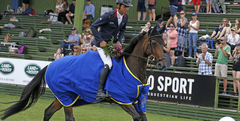 Edward Levy on top in the Runsten Equestrian Trophy in Falsterbo