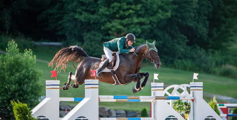 Kevin Babington and Shorapur winners of the CSI3* Assante Classic at International Bromont