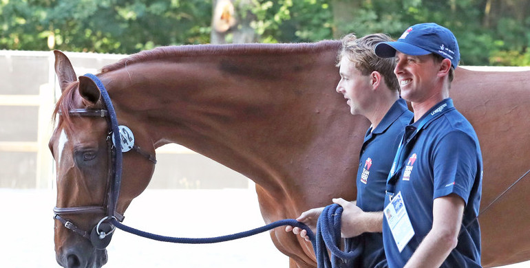 The riders ready for the individual final at the Longines FEI European Championships 2019