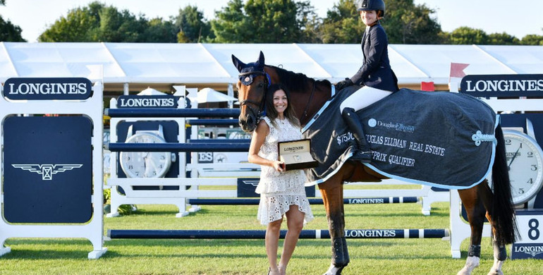 Lucy Deslauriers and Hester top the pack in the Douglas Elliman Grand Prix qualifier