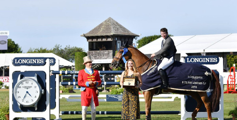 Ireland’s Shane Sweetnam makes it a three-peat, taking the Longines Cup at the 44th Hampton Classic
