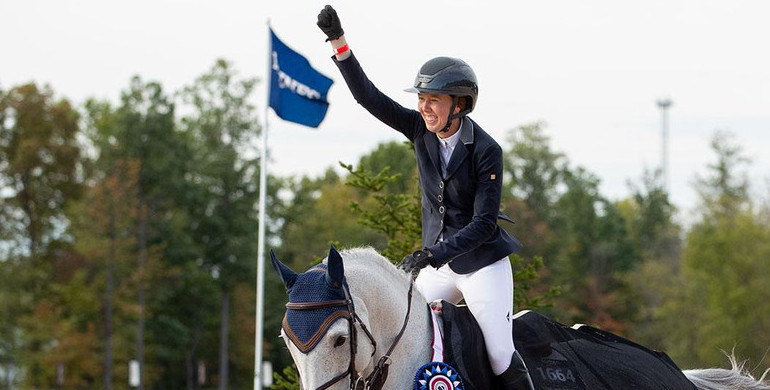 Uma O'Neill rides to the win in the CaptiveOne FEI 1.45m Welcome Class at Split Rock Jumping Tour's Columbus International