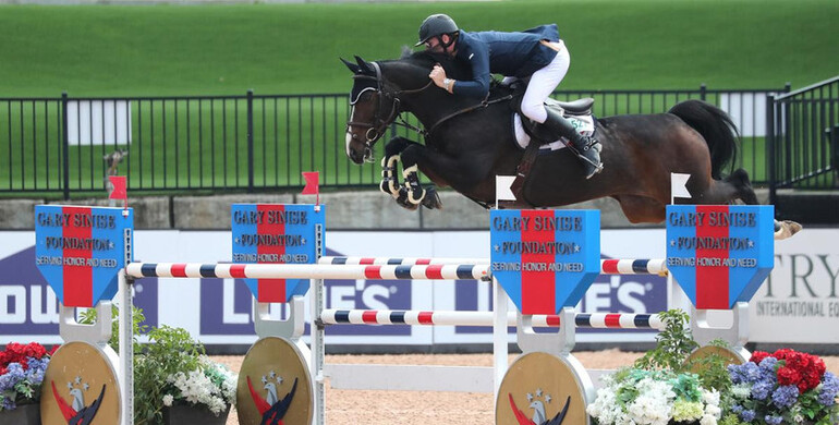 Daniel Coyle wins his first FEI Class at TIEC with CHS Krooze in Horseware Ireland Welcome Stake