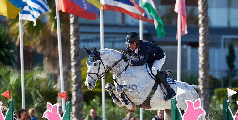 William Funnell and Billy McCain win the CSI2* Grand Prix   presented by Oliva Nova Beach and Golf Resort at the Autumn MET 2019