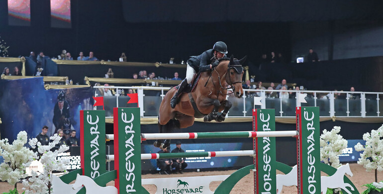 Guy Williams has cause for celebration at Liverpool International Horse Show