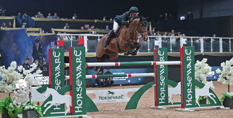 Guy Williams has cause for celebration at Liverpool International Horse Show
