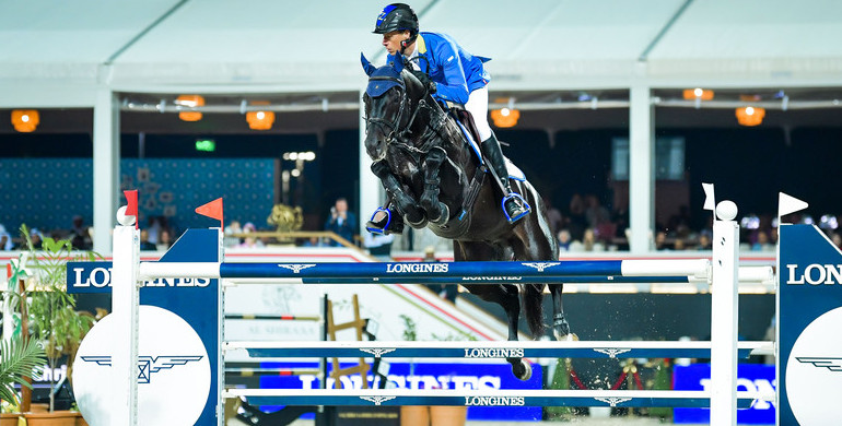 Christian Ahlmann and Solid Gold Z win the CSI4*-W FEI World Cup™ Al Shira'aa Longines Grand Prix