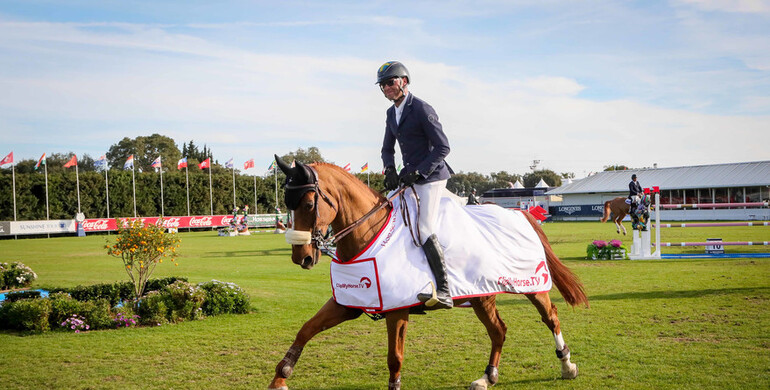 Marcus Westergren wins the Clip My Horse Trophy at the Sunshine Tour