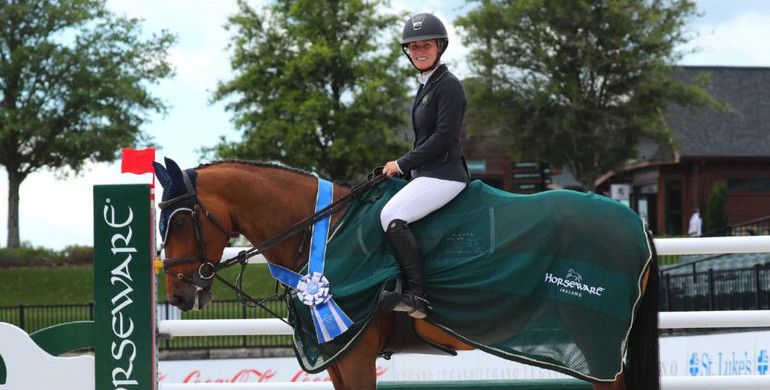 Amanda Derbyshire and Luibanta BH leap to $37,000 Horseware Ireland Welcome Stake CSI2* win