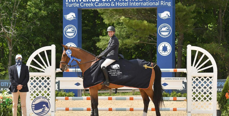 Jonathan Corrigan jumps Loughnavatta Indigo to second $36,600 Welcome Stake CSI2* victory in two weeks in Traverse City