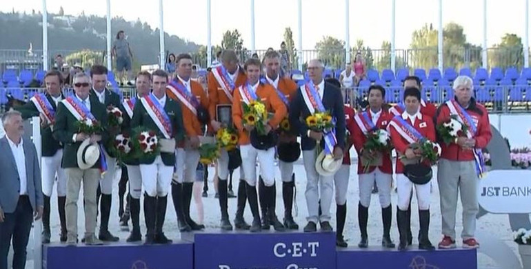 The Dutch team to the top in the CSIO3* 1.45m Nations Cup in Prague