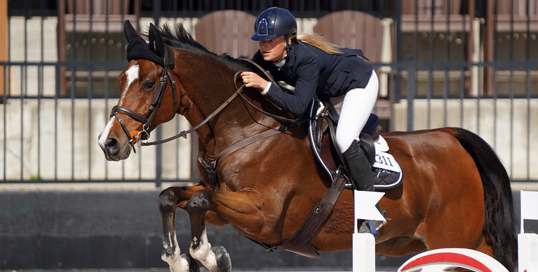 Kristen VanderVeen and Bull Run’s Almighty best the $37,000 EquiSafe Global Power & Speed Stake CSI4*