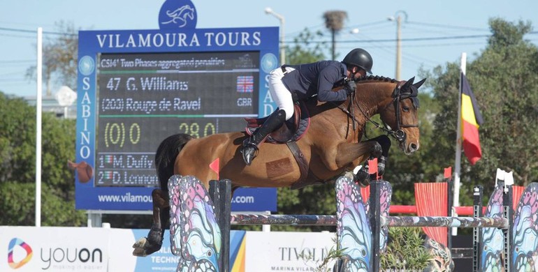 Guy Williams and Rouge de Ravel win Tuesday's CSI4* 1.50m in Vilamoura