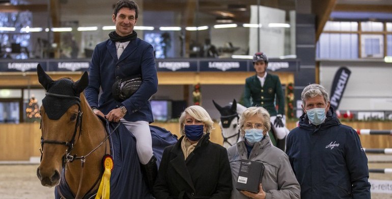 Steve Guerdat and Uranie De Belcour win Friday's CSI3* 1.50m at Riesenbeck International
