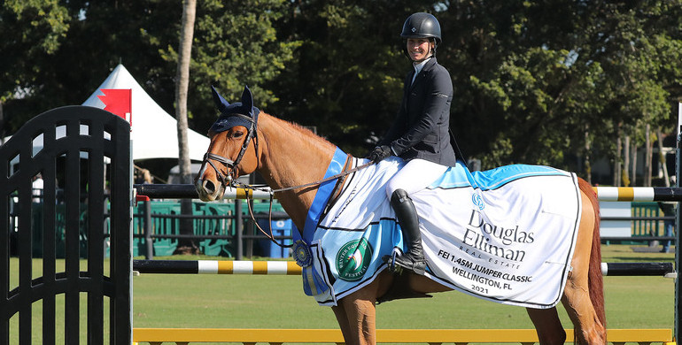 A winning birthday for Sydney Shulman and Azilis Du Mesnil in the $6,000 Douglas Elliman FEI 1.45m Jumpers