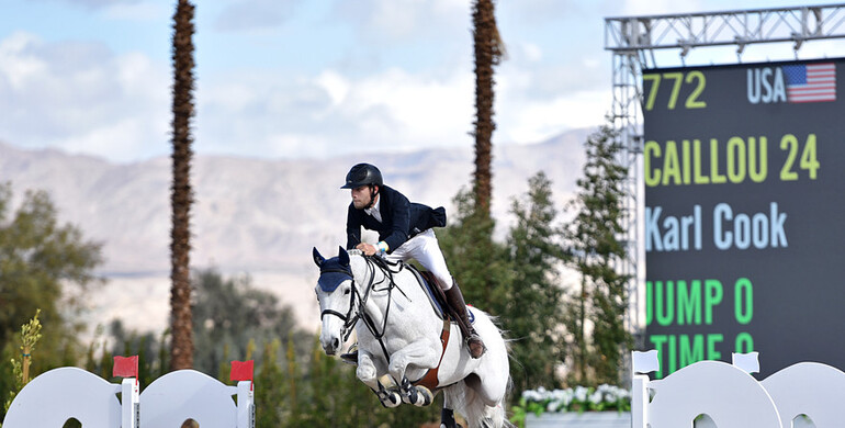 Karl Cook and Caillou 24 soar to victory in the $36,600 FEI 1.50M