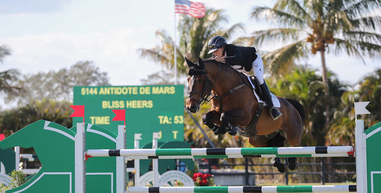 Bliss Heers and Antidote De Mars soar to success in the $50,000 Adequan® WEF Challenge Cup round 4