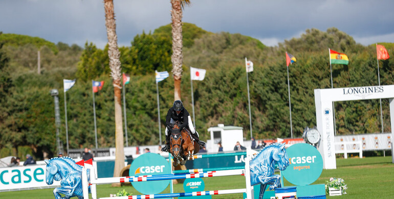 Gudrun Patteet and Sea Coast Kashmira Z take the top spot in the CSI4* Equine America Grand Prix at the Sunshine Tour