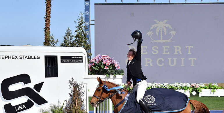 Nicky Galligan and Javas Miss Jordan take the $250,000 FEI Grand Prix CSI4* at Thermal