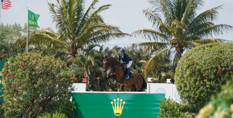Ashlee Bond blazes to the top in the $137,000 Adequan® WEF Challenge Cup round 11 CSI5*