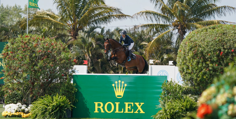 Ashlee Bond blazes to the top in the $137,000 Adequan® WEF Challenge Cup round 11 CSI5*