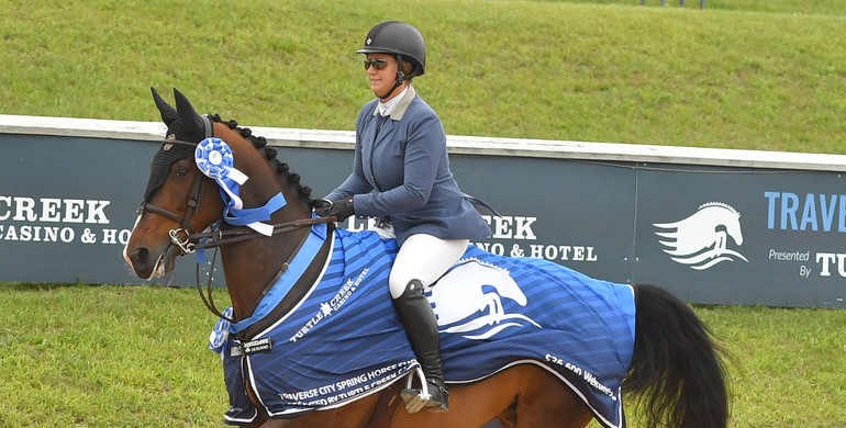 Lindsay Archer and Jarpur top $36,600 Welcome Stake CSI3* at Traverse City Spring Horse Show