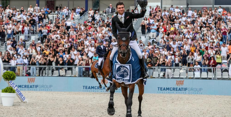 Levy scores hat-trick with spectacular third Longines Global Champions Tour of Paris win