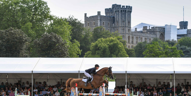 Holly Smith with home win in the CSI5* 1.55m Pearl Stakes at Royal Windsor Horse Show