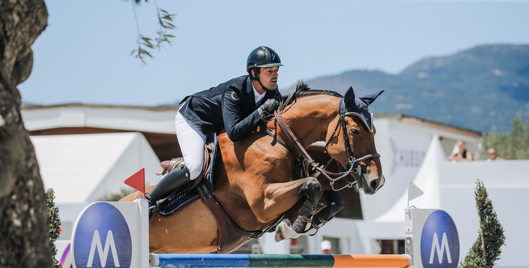 Mathieu Billot and Bad Boy du Bobois top Friday's CSI4* 1.50m class at Hubside Jumping