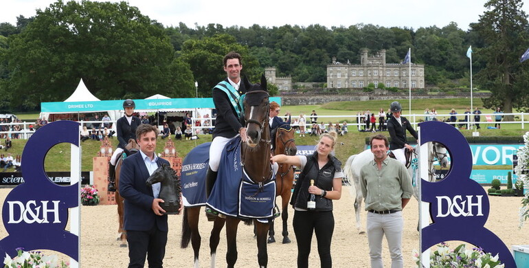 Grand Prix glory for David Simpson at the Dodson & Horrell Bolesworth International Horse Show