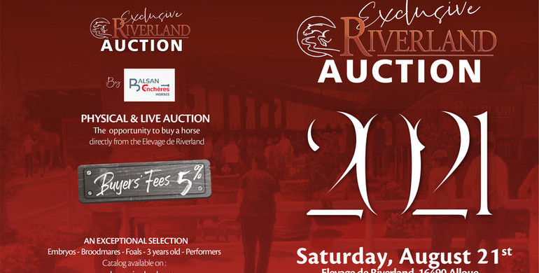 Exclusive Riverland Auction 30 days to go!